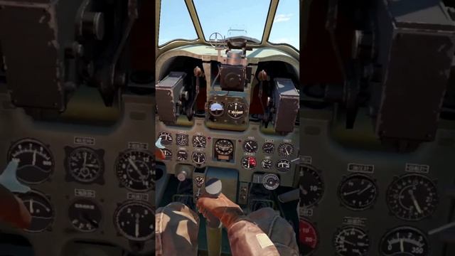 Взлет с авианосца на истребителе Zero A6M5, War Thunder, VR.