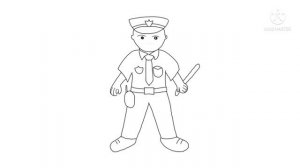 How to Draw A Police Officer | нарисовать полицию
