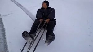 Прикол езда на жопе... (Бамбула)