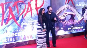 Esha Deol With Bharat Takhtani &  Arshad Warsi With Wife Maria Goretti At Tadap Grand Premiere