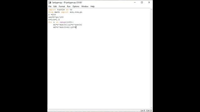 Python Turtle - code the Polygon смотреть онлайн
