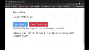 Voice Chat AI making by GPT-3