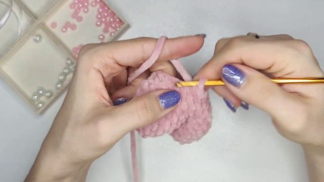 Сердечко крючком МК. Плюшевое сердце схема вязания. Новогодний декор. Ёлочная игрушка.