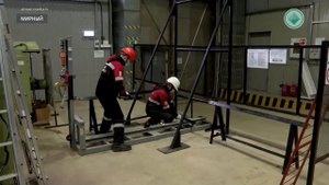 В Алмазавтоматике появился стенд механических испытаний для тестирования технических лестниц