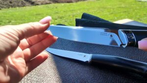 Обзор разделочного ножа с фальшлезвием. Мастерская "Ратник".