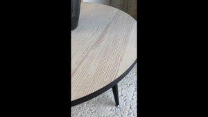 Журнальный столик круглый Беленый дуб (винтерберг)