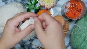 ТЫКВА крючком/ узор полоски "рачьим шагом"