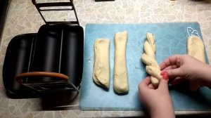 плетение косичек из теста