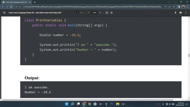 Learn Java Language Series #6 - Java Basic Input and Output