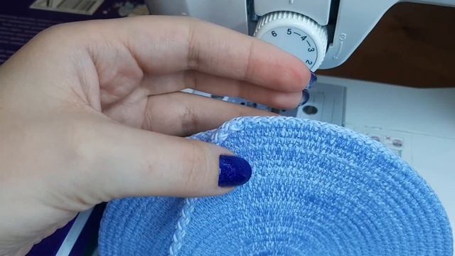 Сервировочная салфетка из шнура с сердечником в технике зигзаг. Декор для кухни своими руками DIY