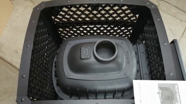 Чугунная печь-сетка для бани Былина 18Ч сетка от Теплодар. смотреть онлайн