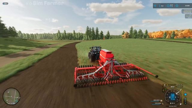 Buying A New Tractor & Seed Drill, Sowing Barley & Grass - No Man's Land #47 FS22 Timelapse смотреть онлайн