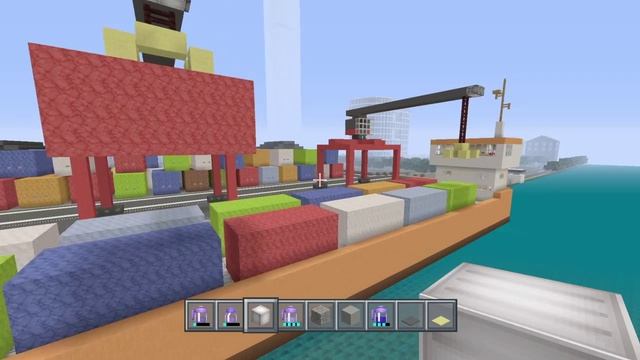 Minecraft : Port of New Orleans Replica | Container Ship & Dock | SHOWCASE смотреть онлайн