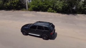 Аэросъемка автомобиля