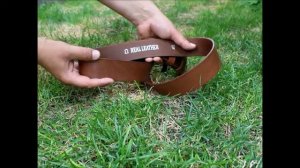 Handmade Brown Full-Grain Leather Belt