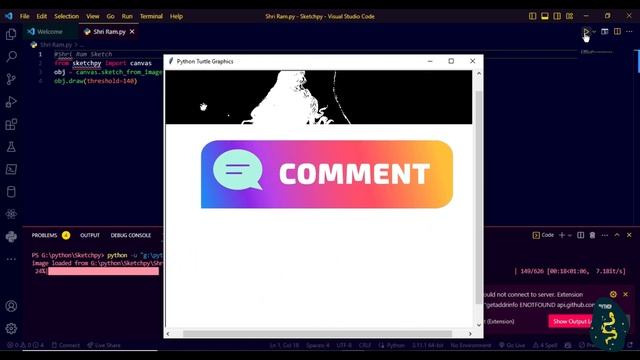 Draw Shri Ram using Python Code | Python Programming Hub