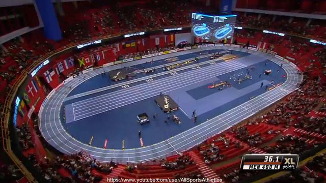 IAAF Indoor Grand Prix Stockholm 2015 - Pavel Maslak 46.38 - Men's 400 Metres смотреть онлайн