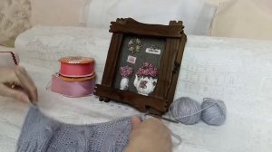 Обзор образца ?связанного из пряжи Alize Angora real 40. ???