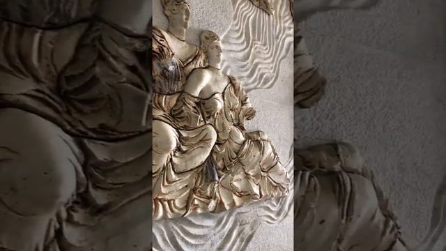 Греческие Боги и герои. Древняя Греция. Олимп. Зевс и его команда. Пано в виде греческих скульптур.