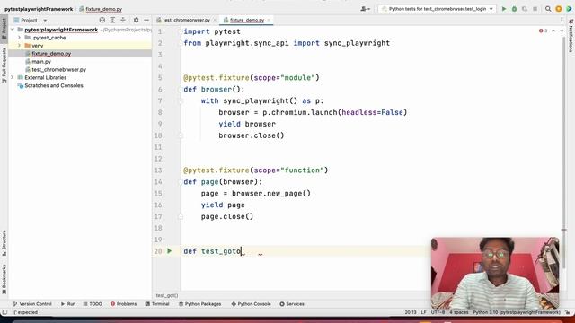 16 - Pytest Fixtures - 1 with Playwright: Harnessing the Power of Fixtures for Test Automation
