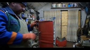 Скребок для снега из бочки 200 л. !  (недорого ]/[ удобно)