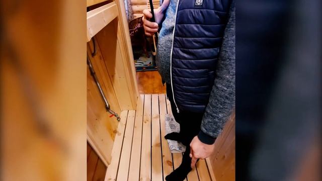 Срубовая баня с верандой