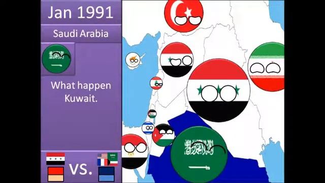 Gulf War Part 2 (Operation Desert Storm) in Countryballs смотреть онлайн