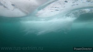 озеро Байкал. Подледные погружения. толщина льда до 1м. Трросы до 7м