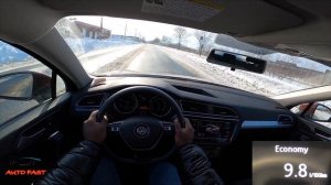 2019 Volkswagen Tiguan 2.0 TSI 184 hp - POV Test Drive Fuel Economy 4K