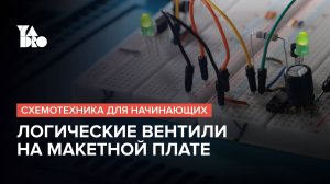 Собираем элементы цифровой логики на макетной плате | Схемотехника для начинающих №5