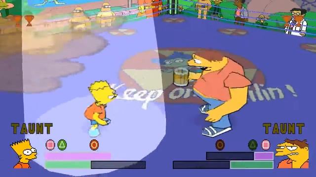 The Simpsons Wrestling PSX Gameplay смотреть онлайн