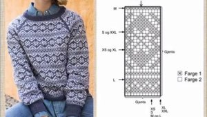 10 жаккардовых схем для свитера!