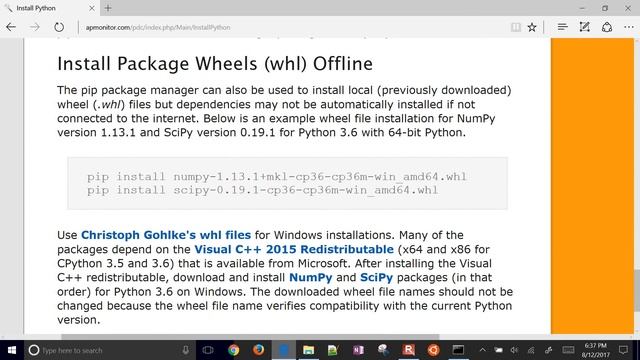 Install Python with Matplotlib, Numpy+MKL, and SciPy