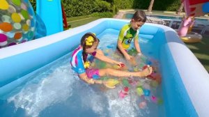 Diana and Roma Cube Challenge and other Funny Kids Stories with baby Oliver