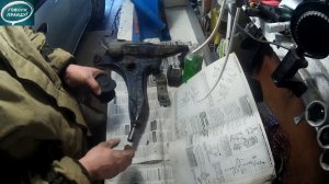 Лёха & замена большой втулки на нижнем рычаге передней подвески  Mitsubishi Carisma