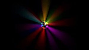 Разноцветный диско шар  Футаж