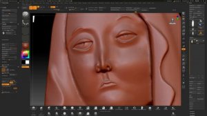 Our Lady of Lourdes 3D Bas Relief Modeling Pt5