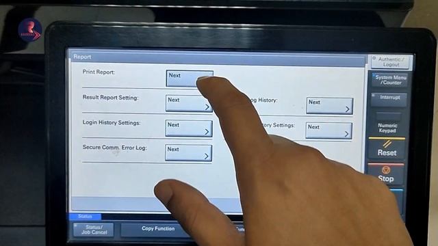 Kyocera TaskAlfa 3253ci | Perform Print Status Page | Guide #kyocerataskalfa3253ci #developerrefres