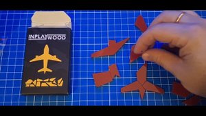 INPLAYWOOD Сложи Боинг из 13 деталей  (Fold the Boeing out of 13 parts)