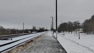 ДИЗЕЛЬ ПОЕЗД ДДБ1 НА ЛУЧЁСЕ, СООБЩЕНИЕМ ВИТЕБСК-ОРША