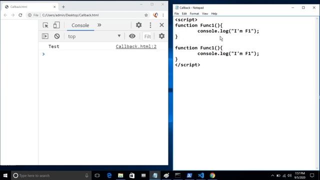 Callback Functions in Javascript in Telugu.