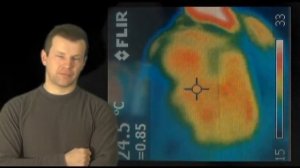 Тест спасательного одеяла Взгляд через тепловизор