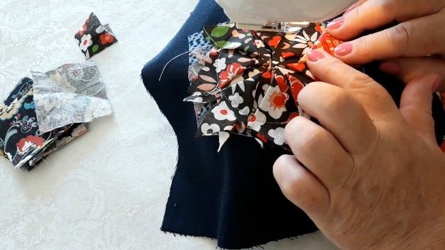 Шьем подставку под горячее из остатков ткани.От скуки на все руки. Рукоделие.