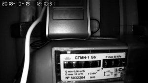 Считывание показаний газового счетчика камерой Rubetek RV-3402