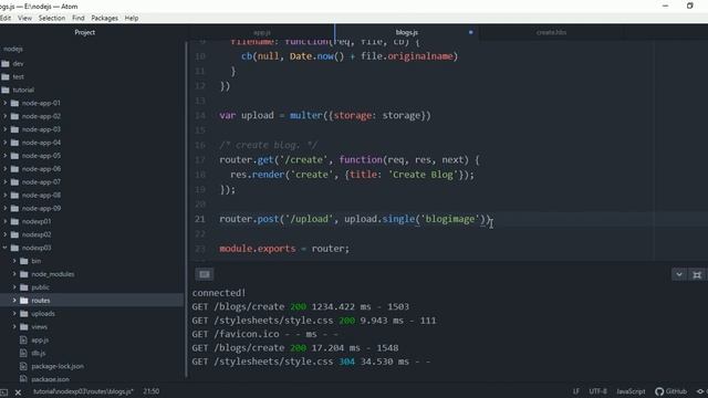 Node js Express Tutorial In Hindi #18 Single Multiple File Upload Express using Multer смотреть онлайн