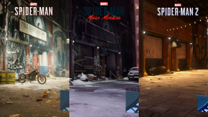 Сравнение карты Spider-Man. Достопримечательности в играх про Человека паука. Район Гарлем.