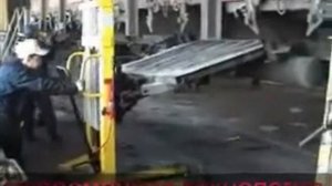 Установка для снятия и установки крышек люков полувагонов УСПЛ 1