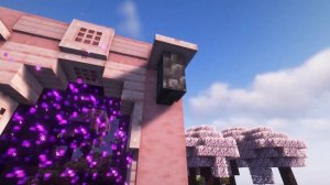 Minecraft 1.20 : Cherry Blossom Nether Portal Tutorial