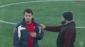 тренер ФК Кизляр Шамиль Магомедов эмоционально об игре своей команды на английском (heygen)