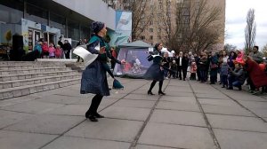 Зажигательный грузинский женский танец (коллектив Асса). Грузинская Песня Рачули.